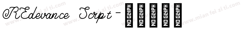 REdevance Script字体转换